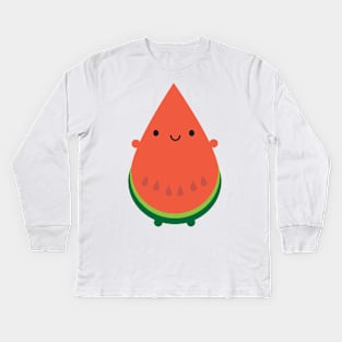 Kawaii Watermelon Kids Long Sleeve T-Shirt